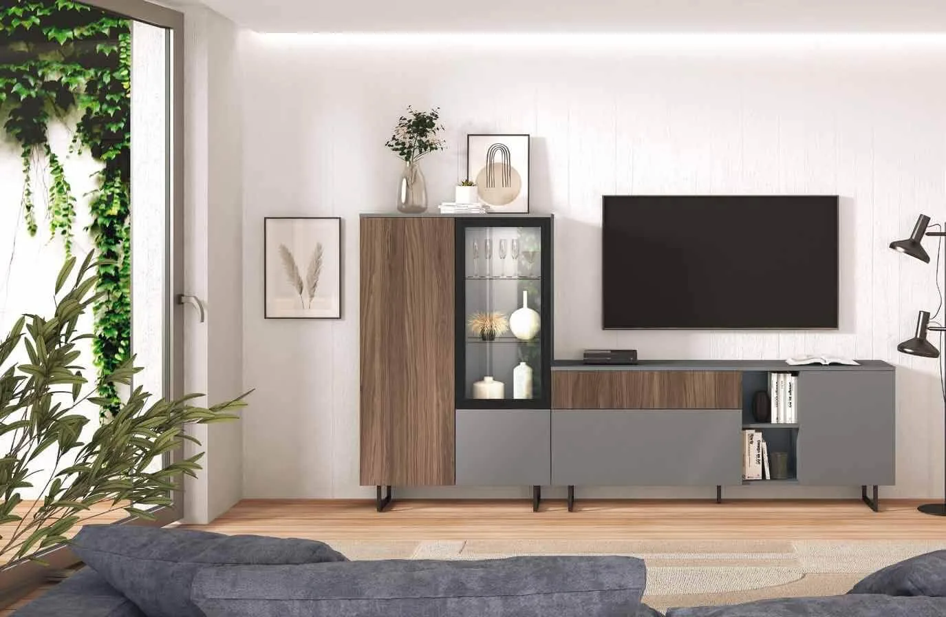 Mueble de salón pata metal